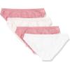 imageAmazon Essentials Womens Cotton and Lace Bikini Underwear Pack of 4Bright WhitePale PinkMauve