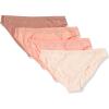 imageAmazon Essentials Womens Cotton and Lace Bikini Underwear Pack of 4Salmon PinkBrownLight Rose