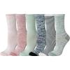 imageAmazon Essentials Womens Crew Socks Cotton 6 PairsMulticolorSpace DyeStripe