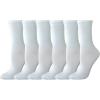 imageAmazon Essentials Womens Crew Socks Cotton 6 PairsWhite