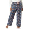 imageAmazon Essentials Womens Flannel Pajama Sleep PantNavy Floral Print