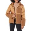 imageAmazon Essentials Womens FullZip Sherpa Fleece Hooded Puffer JacketDark Camel