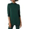 imageAmazon Essentials Womens Jersey LongSleeve Mock Neck Swing Tunic Previously Daily RitualDeep Green