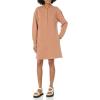 imageAmazon Essentials Womens Knit Henley Sweatshirt Dress Available in Plus SizeLight Brown