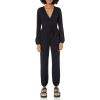 imageAmazon Essentials Womens Knit Surplice Jumpsuit Available in Plus SizeBlack