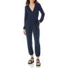 imageAmazon Essentials Womens Knit Surplice Jumpsuit Available in Plus SizeNavy