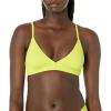 imageAmazon Essentials Womens LightSupport Classic Bikini Swimsuit TopLime Green