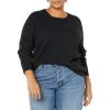 imageAmazon Essentials Womens Lightweight LongSleeve Cable Crewneck Sweater Available in Plus SizeBlack
