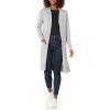 imageAmazon Essentials Womens Lightweight Longer Length OpenFront LongSleeve Cardigan Sweater Available in Plus SizeLight Grey Heather