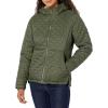 imageAmazon Essentials Womens Lightweight Quilted FullZip WaterResistant SherpaLined Hooded Puffer JacketOlive