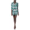 imageAmazon Essentials Womens Lightweight Woven Flannel Pajama Set with ShortsDark Green White Plaid