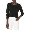imageAmazon Essentials Womens LongSleeve Lightweight Crewneck Sweater Available in Plus SizeBlack
