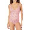 imageAmazon Essentials Womens Maternity VNeck SwimsuitPale Peach Micro Floral