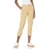 imageAmazon Essentials Womens MidRise SlimFit Stretchy Cropped Tapered Leg Khaki Dress Pants Available in Plus SizeKhaki Brown