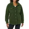 imageAmazon Essentials Womens Oversized Teddy Sherpa Shirt Jacket Previously GoodthreadsOlive