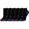 imageAmazon Essentials Womens Performance Cotton Cushioned Athletic Ankle Socks 6 PairsBlackMulti