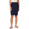 imageAmazon Essentials Womens Ponte PullOn Above The Knee Fitted Pencil SkirtNavy