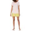imageAmazon Essentials Womens Poplin Short and Sleep Tee SetPink Petal Print
