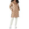 imageAmazon Essentials Womens Puffer Jacket Heavyweight Diamond Quilted Knee Length Winter CoatMetallic Taupe