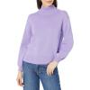 imageAmazon Essentials Womens PullOver Cotton Sweaters FunnelNeck Available in Plus SizePurple
