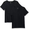 imageAmazon Essentials Womens Regular Fit 100 Cotton VNeck Short Sleeve TShirt MultipacksBlack