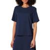 imageAmazon Essentials Womens RegularFit Georgette Short Sleeve TopNavy