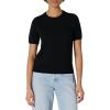 imageAmazon Essentials Womens RegularFit Short Sleeve Pullover Sweater TopBlack
