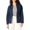 imageAmazon Essentials Womens Relaxed Fit Dropped Shoulder Midweight Cotton Twill JacketNavy