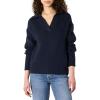 imageAmazon Essentials Womens RelaxedFit Heavyweight Cotton Polo Pullover SweaterNavy