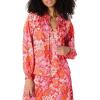 Bright Poppy Red Multi Folk Floral