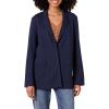 imageAmazon Essentials Womens RelaxedFit Soft Ponte BlazerNavy