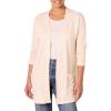 imageAmazon Essentials Womens RelaxedFit UltraLightweight OpenFront CardiganBeige Zebra Stripe