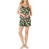 imageAmazon Essentials Womens Satin Pajama Cami and Shorts SetDark Green Beige Zebra