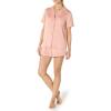 imageAmazon Essentials Womens Satin Short Sleeve ButtonDown Top and Short Sleepwear SetDusty Rose