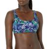 imageAmazon Essentials Womens Scoop Neck Swim Crop TopDeep Blue Paisley