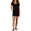 imageAmazon Essentials Womens ShortSleeve Scoop Neck RomperBlack