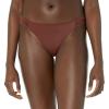imageAmazon Essentials Womens Side Tab Bikini Swimsuit BottomDeep Brown