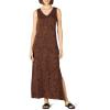 Dark Toffee Brown Animal Print