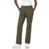 imageAmazon Essentials Womens Slim Fit Straight Leg Stretch Twill Chino PantDark Olive