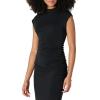imageAmazon Essentials Womens SlimFit ExtendedSleeve Ruched Matte Jersey Top Skirt Sold SeparatelyBlack