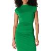 imageAmazon Essentials Womens SlimFit ExtendedSleeve Ruched Matte Jersey Top Skirt Sold SeparatelyEmerald Green