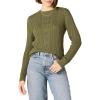 imageAmazon Essentials Womens Soft Fisherman Cable LongSleeve Crewneck Sweater Available in Plus SizeOlive