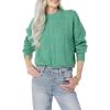 imageAmazon Essentials Womens SoftTouch Modern Cable Crewneck Sweater Available in Plus SizeSage Green