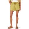 imageAmazon Essentials Womens Stretch Cotton MidRise PullOn RelaxedFit ShortsDark Yellow