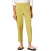 imageAmazon Essentials Womens Stretch Cotton Pullon High Rise RelaxedFit Ankle Length PantDark Yellow