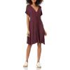 imageAmazon Essentials Womens Surplice Dress Available in Plus SizeBurgundy