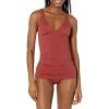 imageAmazon Essentials Womens Tankini Swim Top Available in Plus SizeBrick Red