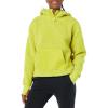 imageAmazon Essentials Womens Teddy Fleece Quarter Button Hooded JacketBright Olive Green