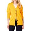 imageAmazon Essentials Womens VNeck Midweight RelaxedFit Cardigan SweaterGolden Yellow