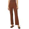imageAmazon Essentials Womens Wide Rib Flared Ankle Pant Previously Daily RitualChocolate
